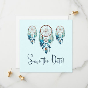 Reserva La Fecha Magic Aquamarine Dreamcatcher Baby Shower
