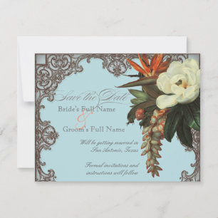 Reserva La Fecha Magnolias y pájaro del paraíso - Salven la fecha