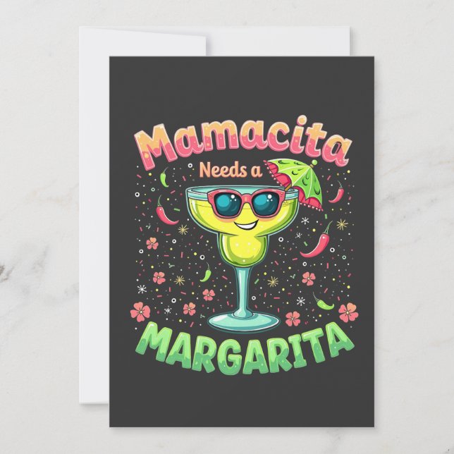 Reserva La Fecha Mamacita necesita una Fiesta Margarita Cinco de Ma (Anverso)