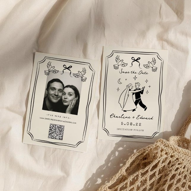 Reserva La Fecha Mano caprichosa dibujó doodle (Subido por el creador)