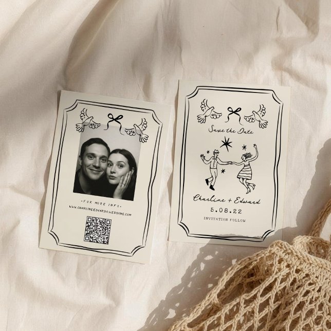 Reserva La Fecha Mano caprichosa dibujó doodle (Subido por el creador)