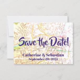 Reserva La Fecha Mapa Antiguo de Santa Fe, NM