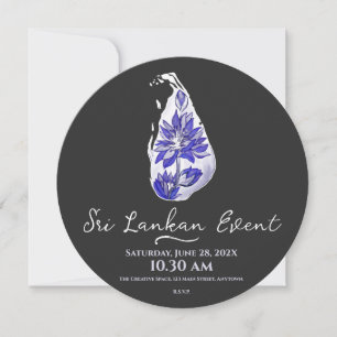 Reserva La Fecha Mapa de Sri Lanka al estilo del graffiti