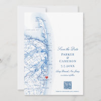 Mapa elegante de Rama Larga de Nueva Jersey