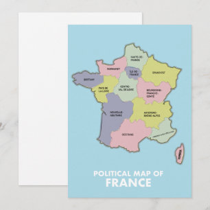 Reserva La Fecha Mapa político de Francia