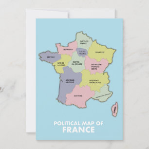 Reserva La Fecha Mapa político de Francia