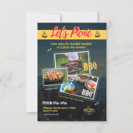 Reserva La Fecha "Maravillosa barbacoa de verano: ¡Salva la fecha!"