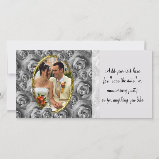 Reserva La Fecha Marco de rosas (Anverso)