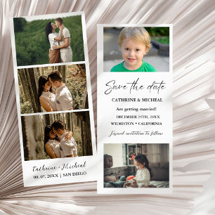 Reserva La Fecha Marco de tira de cabina de fotos de boda minimalis