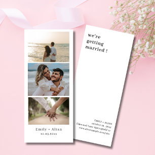 Reserva La Fecha Marco de tira de cabina de fotos de boda minimalis