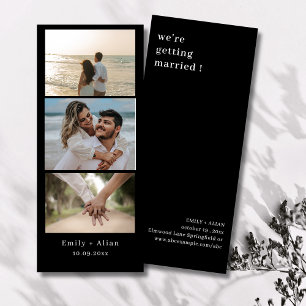 Reserva La Fecha Marco de tira de cabina de fotos de boda minimalis
