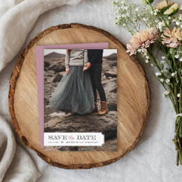 Reserva La Fecha Marco Elegante de Foto Superpuesta para Salvar la 