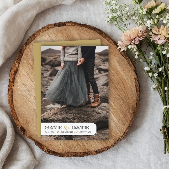 Reserva La Fecha Marco Elegante para Foto Superpuesto Ahorra la Fec (Subido por el creador)