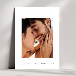 Reserva La Fecha marco en negrita simple texto mínimo 2 foto