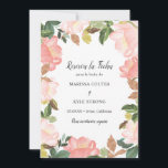 Reserva La Fecha Marco Floral Rosa Elegante Boda Española<br><div class="desc">Elegante boda floral española Guarda la Fecha con el mensaje "Reserva la Fecha" junto con un borde de tulipanes pintados con acuarela en un romántico rosa suave y algo de vegetación.  Esta encantadora boda española es ideal para una boda de primavera o verano.</div>
