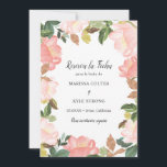 Reserva La Fecha Marco Floral Rosa Elegante Boda Española<br><div class="desc">Elegante boda floral española Guarda la Fecha con el mensaje "Reserva la Fecha" junto con un borde de tulipanes pintados con acuarela en un romántico rosa suave y algo de vegetación.  Esta encantadora boda española es ideal para una boda de primavera o verano.</div>