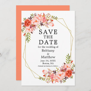 Reserva La Fecha Marco geográfico de Rosas de coral de color agua