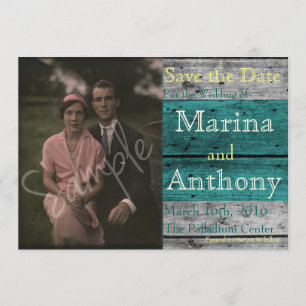 Reserva La Fecha Marea rusa turquesa salva la fecha número 1