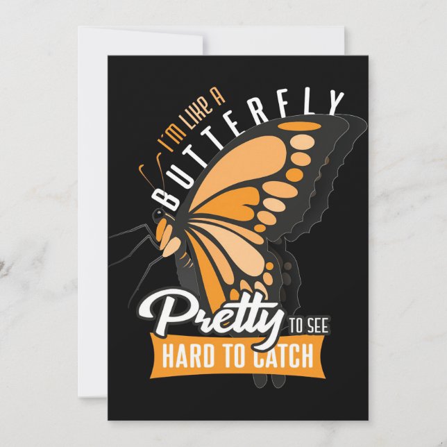 Reserva La Fecha Mariposa Enamorada Soy Como Una Mariposa (Anverso)