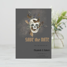 Reserva La Fecha Mariposas De Floral Gótica Salven La Fecha