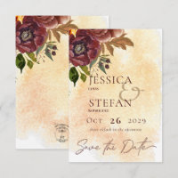 Marsala Clay & Yellow Bouquet Boda
