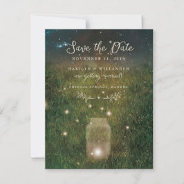 Reserva La Fecha Mason Jar Enchanted Forest Wedding Save the Date