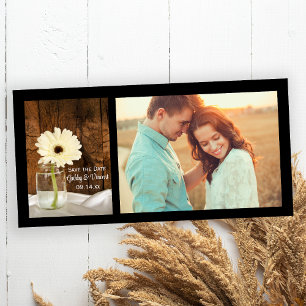 Reserva La Fecha Mason Jar y Daisy Country Wedding Salven la fecha