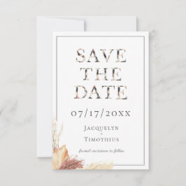 Reserva La Fecha Matrimonio de tipografía rústica Guardar la tarjet