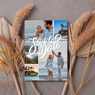 Reserva La Fecha Matrimonio en playa de fotos en la costa de Califo