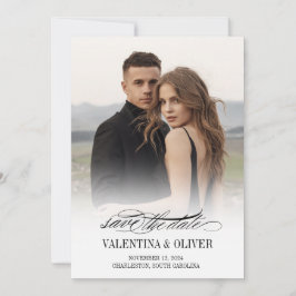 Reserva La Fecha Matrimonio fotográfico de caligrafía Guardar la ta