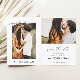 Reserva La Fecha Matrimonio simple Guardar la foto de fecha Minimal