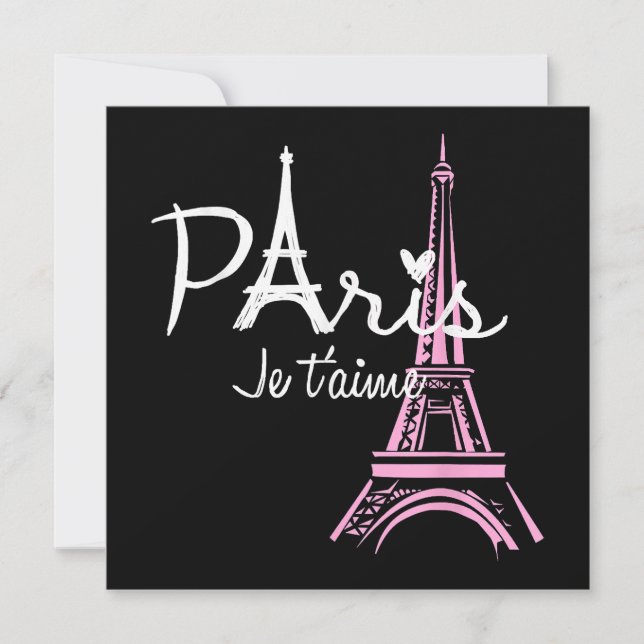 Reserva La Fecha Me encanta la Torre Eiffel de París (Anverso)