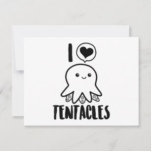 Reserva La Fecha Me encantan los tentacles camisetas de café pulpo