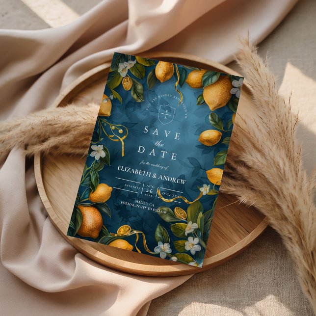 Reserva La Fecha Mediterranean Lemon Bliss Wedding (Subido por el creador)