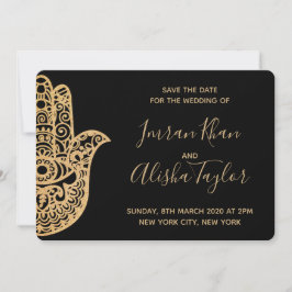 Reserva La Fecha Mehendi Boda India Guardar la fecha hamsa Henna