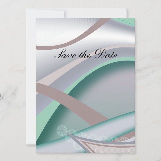 Reserva La Fecha Meme de chocolate abstracto (Anverso)