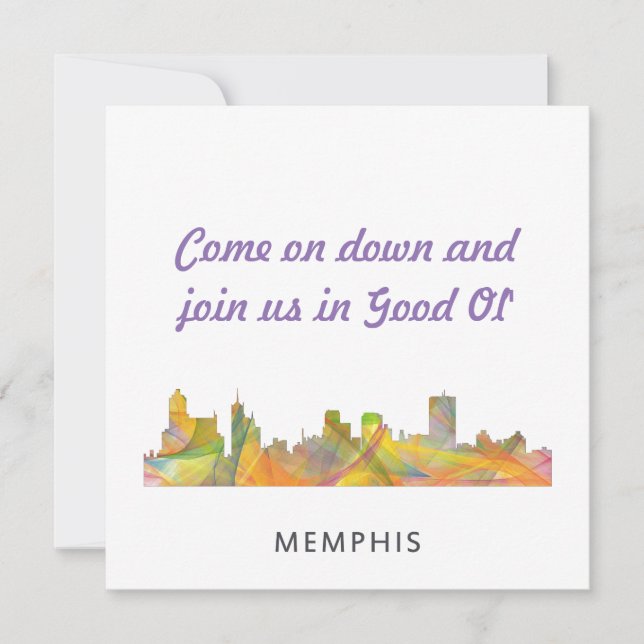 RESERVA LA FECHA MEMPHIS, TENNESSEE SKYLINE WB1 - (Anverso)