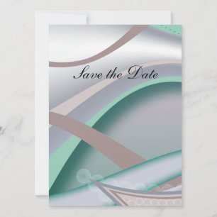 Reserva La Fecha Menta abstracta del chocolate