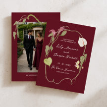 Merlot & Moss Caprichosa Boda Guardar la Fecha