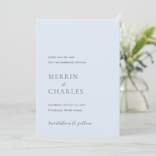 Reserva La Fecha Merrin Sky Elegant Wedding