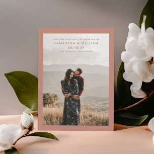 Reserva La Fecha Mezcla minimalista y fotografía elegante y moderna