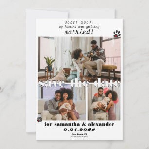 Reserva La Fecha Mi humano se casa collage de fotos boda perro