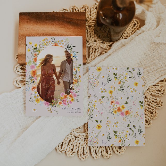 Reserva La Fecha Midsummer | Otoño Romántico Florales Foto  (Subido por el creador)