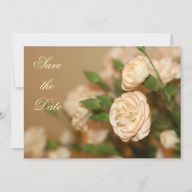 Reserva La Fecha Mini Carnación Guardar la fecha/invitación (Anverso)