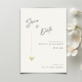 Reserva La Fecha Minimal Elegant Calligraphy Typo Wedding
