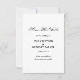 Reserva La Fecha Minimalist Elegant Wedding Design