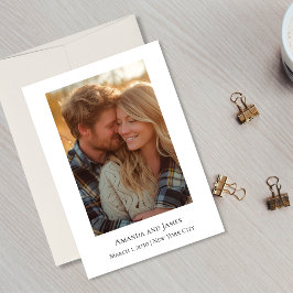 Reserva La Fecha Minimalist Photo | Modern Wedding Announcement