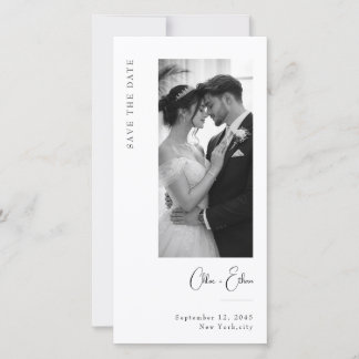 Reserva La Fecha Minimalist Wedding Photo Save the Date Bookmark