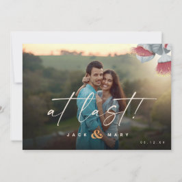 Reserva La Fecha Minimalista Botánico Guardar la fecha con foto