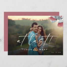 Reserva La Fecha Minimalista Botánico Guardar la fecha con foto